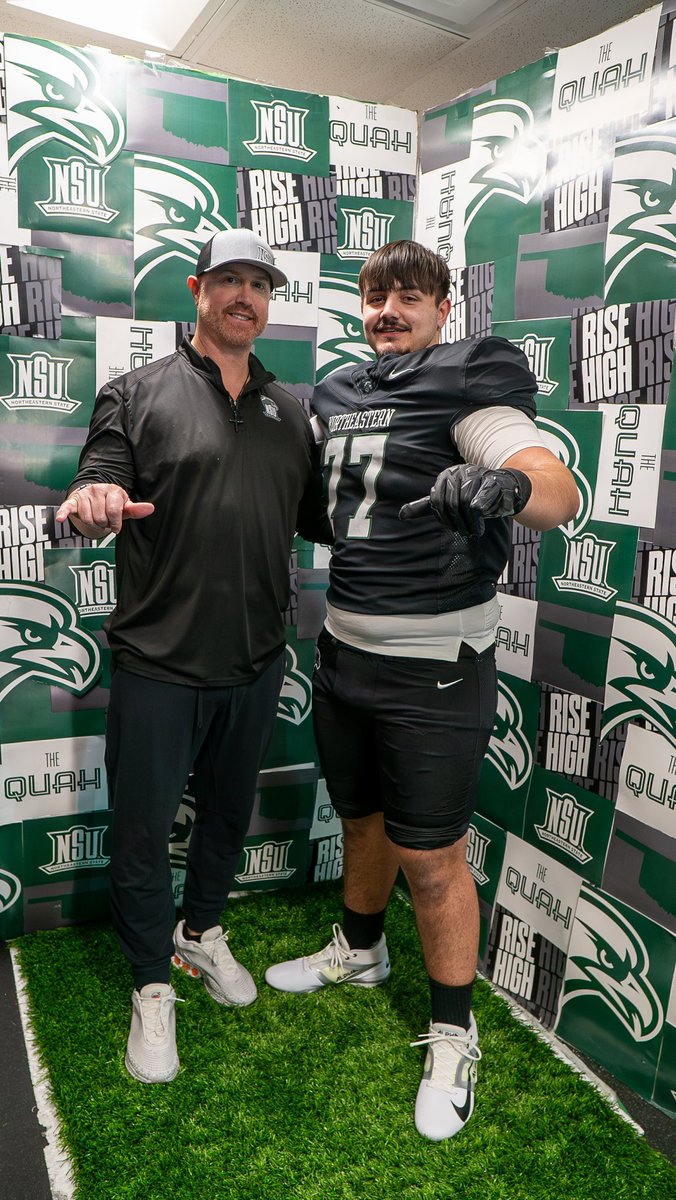 Zyler Rogers (@zylerrogers77) on Twitter photo I’m very happy to announce that I will be committing and continuing my academic and athletic journey to Northeastern State University! Ready to get to work!
<a href="/NSU_Football/">Northeastern State Football</a>
<a href="/CoachChev6/">Darrin Chiaverini</a>
<a href="/CoachSuth74/">Noah Sutherland</a>
<a href="/coachbtyler1/">Brandon Tyler</a>
<a href="/BLKDiamondsFB/">Sallisaw Black Diamonds Football</a>
<a href="/Coachcompton45/">Coach Compton</a> I’m very happy to announce that I will be committing and continuing my academic and athletic journey to Northeastern State University! Ready to get to work!
<a href="/NSU_Football/">Northeastern State Football</a>
<a href="/CoachChev6/">Darrin Chiaverini</a>
<a href="/CoachSuth74/">Noah Sutherland</a>
<a href="/coachbtyler1/">Brandon Tyler</a>
<a href="/BLKDiamondsFB/">Sallisaw Black Diamonds Football</a>
<a href="/Coachcompton45/">Coach Compton</a>