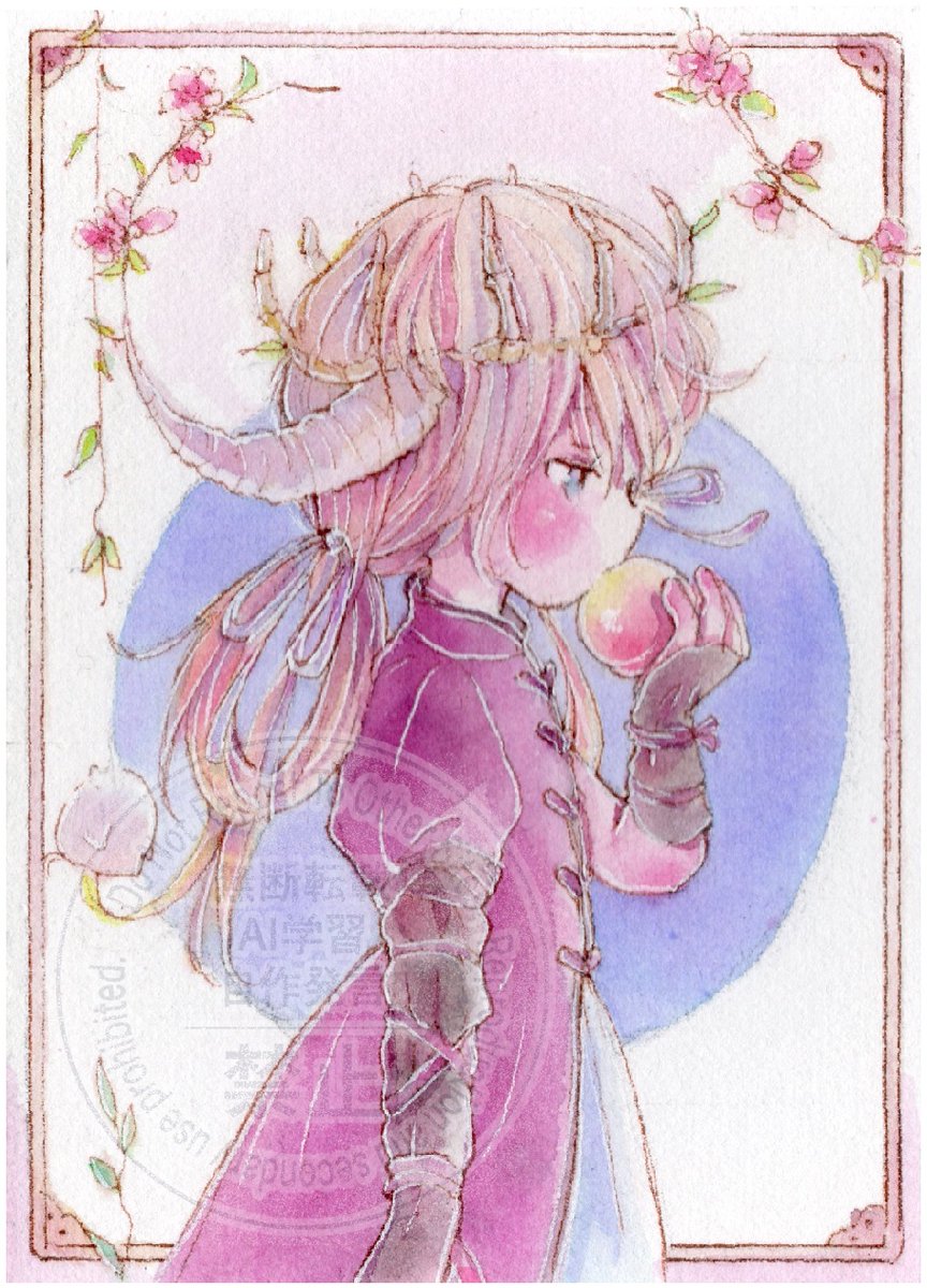 「#角好き鬼イラスト2025おはようございます。節分までこちらのタグで角っこUPさ」|チコリ@✨🐸羽根🪶としっぽ展のイラスト