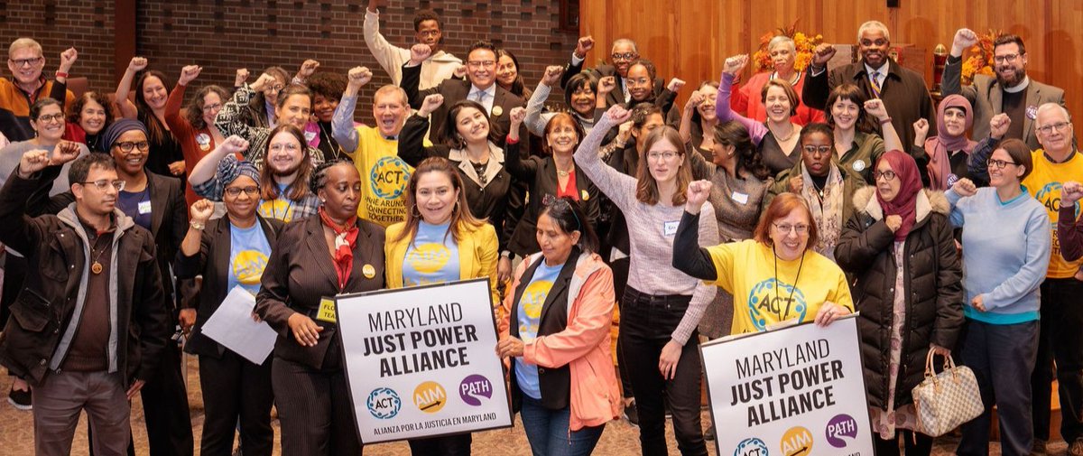Tomorrow (Jan 30), over 100 are heading to Annapolis! We'll meet with our state legislators on topics that matter to us, including climate, housing, pre-K, and immigration. We're excited to participate in our democracy for a more just and livable Maryland! #mdjustpoweralliance