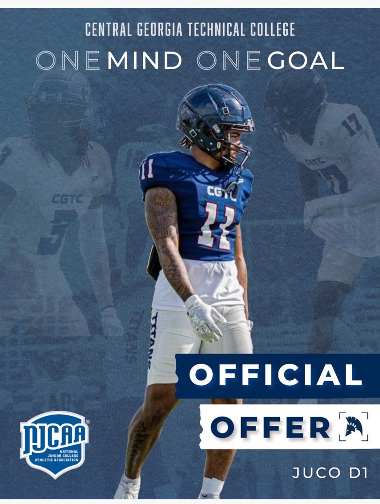 ShaunHudginsDB's tweet photo. #AGTG ๐๐พTruly Blessed to receive an Official Offer from @CGTCAthletics after an amazing visit today with @CoachKato97 ๐ฐ๐ #GoTitans
#GodIsTheGOAT #OneMindOneGoal @JUCOFFrenzy @RecruitGeorgia @NEGARecruits @DekalbRecruits https://t.co/JRbzvaRcPD