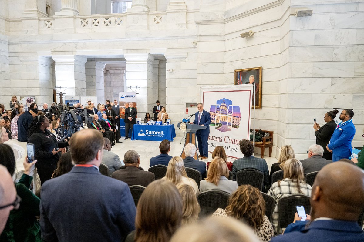 Honored to speak in the rotunda for Mental Health Day. When we invest in improving mental health, we invest in the future of Arkansas. The 95th General Assembly is ready to take action.