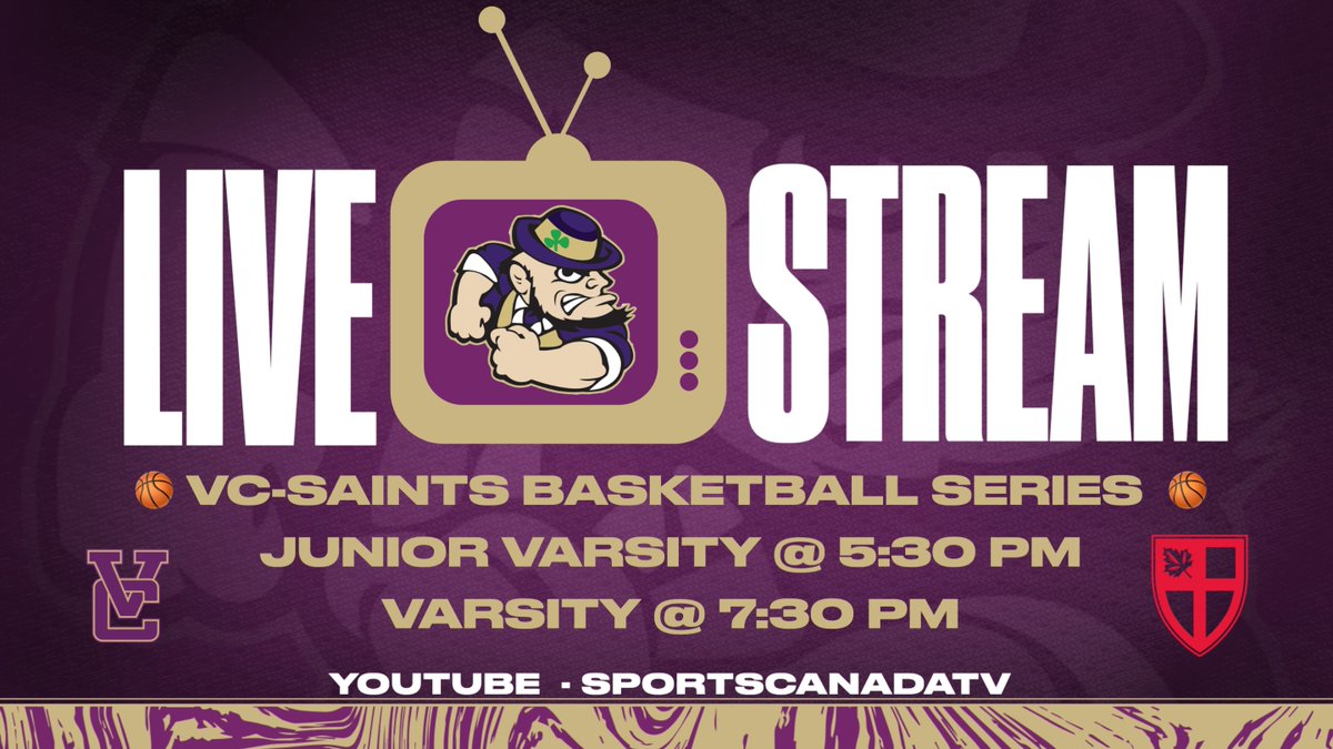 Vancouver College Athletics (@vcirishsports) on Twitter photo WEBCAST: VC-SAINTS BASKETBALL SERIES
<a href="/VCIrishbball/">VanCollege Bball</a> vs <a href="/ATHLETICSaints/">St. George's Athletics</a>
Best Rivalry Game in the Province!!!
๐ youtube.com/@SportsCanadadโฆ
๐ Wed Jan 29th
โฐ JV @ 5:30pm
Varsity @ 7:30pm
๐VC - Alumni Gym
LET'S GO IRISH!!!
<a href="/VanCollegeNews/">Vancouver College</a> <a href="/BCSchoolSport/">BCSchoolSport</a> WEBCAST: VC-SAINTS BASKETBALL SERIES
<a href="/VCIrishbball/">VanCollege Bball</a> vs <a href="/ATHLETICSaints/">St. George's Athletics</a>
Best Rivalry Game in the Province!!!
๐ youtube.com/@SportsCanadadโฆ
๐ Wed Jan 29th
โฐ JV @ 5:30pm
Varsity @ 7:30pm
๐VC - Alumni Gym
LET'S GO IRISH!!!
<a href="/VanCollegeNews/">Vancouver College</a> <a href="/BCSchoolSport/">BCSchoolSport</a>