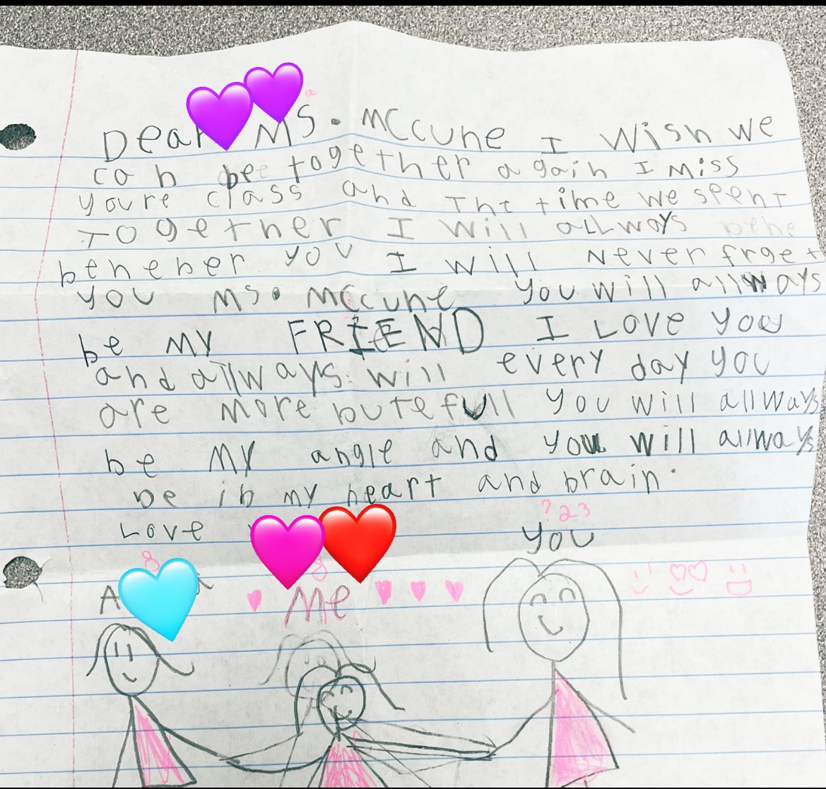 This note from one of my former students made my entire day. 🥹❤️ I hope she knows how much her words mean to me. This is my joy from today! #WarrenWill