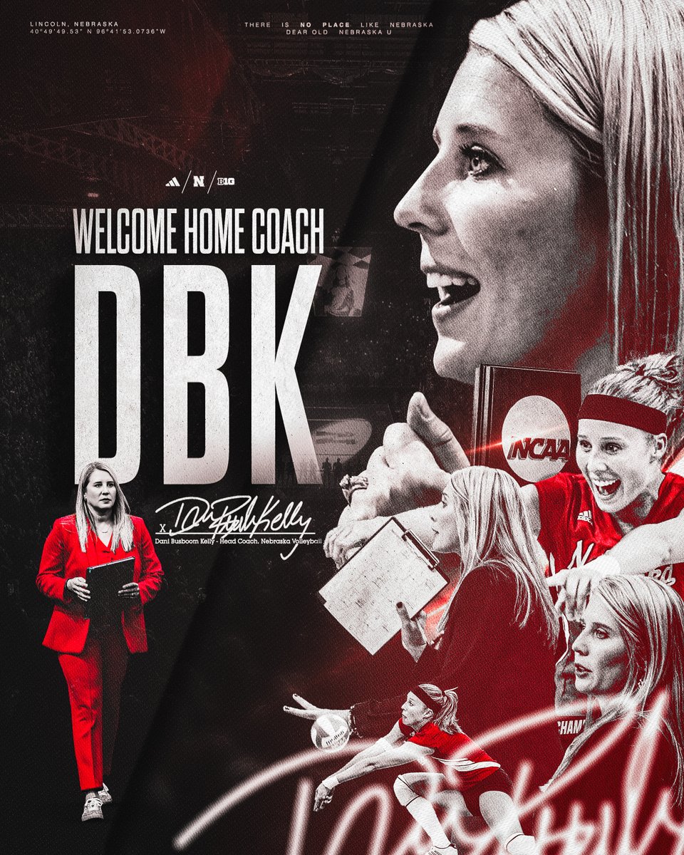 A Husker homecoming for DBK.
 
Introducing the 4th Head Coach of Nebraska Volleyball, Dani Busboom Kelly.