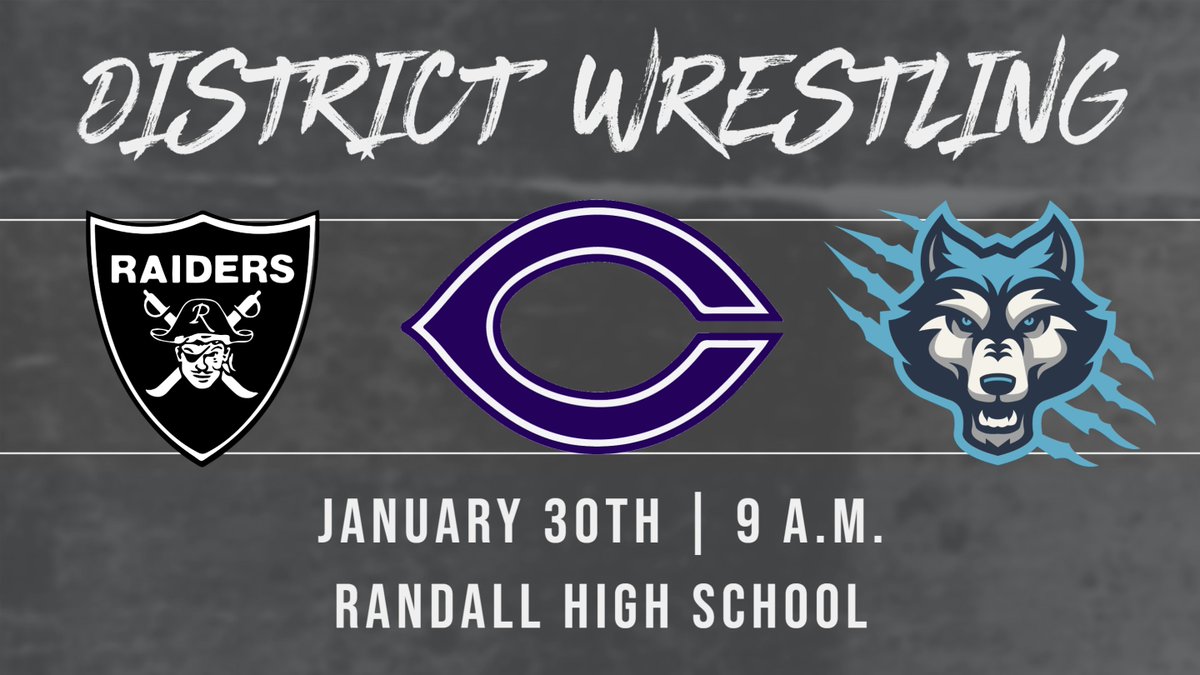 CanyonISDAthletics (@canyonathdept) on Twitter photo Good luck to all CISD wrestlers as they compete in the district wrestling tournament today. The tournament starts at 9 a.m. in Leslie Broadhurst Gymnasium on the campus of Randall High School.
<a href="/WrestlingCanyon/">Canyon Wrestling</a>
<a href="/rhslucha/">Randall Wrestling</a>
<a href="/WPlainsWrestle1/">West Plains Wrestling</a> Good luck to all CISD wrestlers as they compete in the district wrestling tournament today. The tournament starts at 9 a.m. in Leslie Broadhurst Gymnasium on the campus of Randall High School.
<a href="/WrestlingCanyon/">Canyon Wrestling</a>
<a href="/rhslucha/">Randall Wrestling</a>
<a href="/WPlainsWrestle1/">West Plains Wrestling</a>