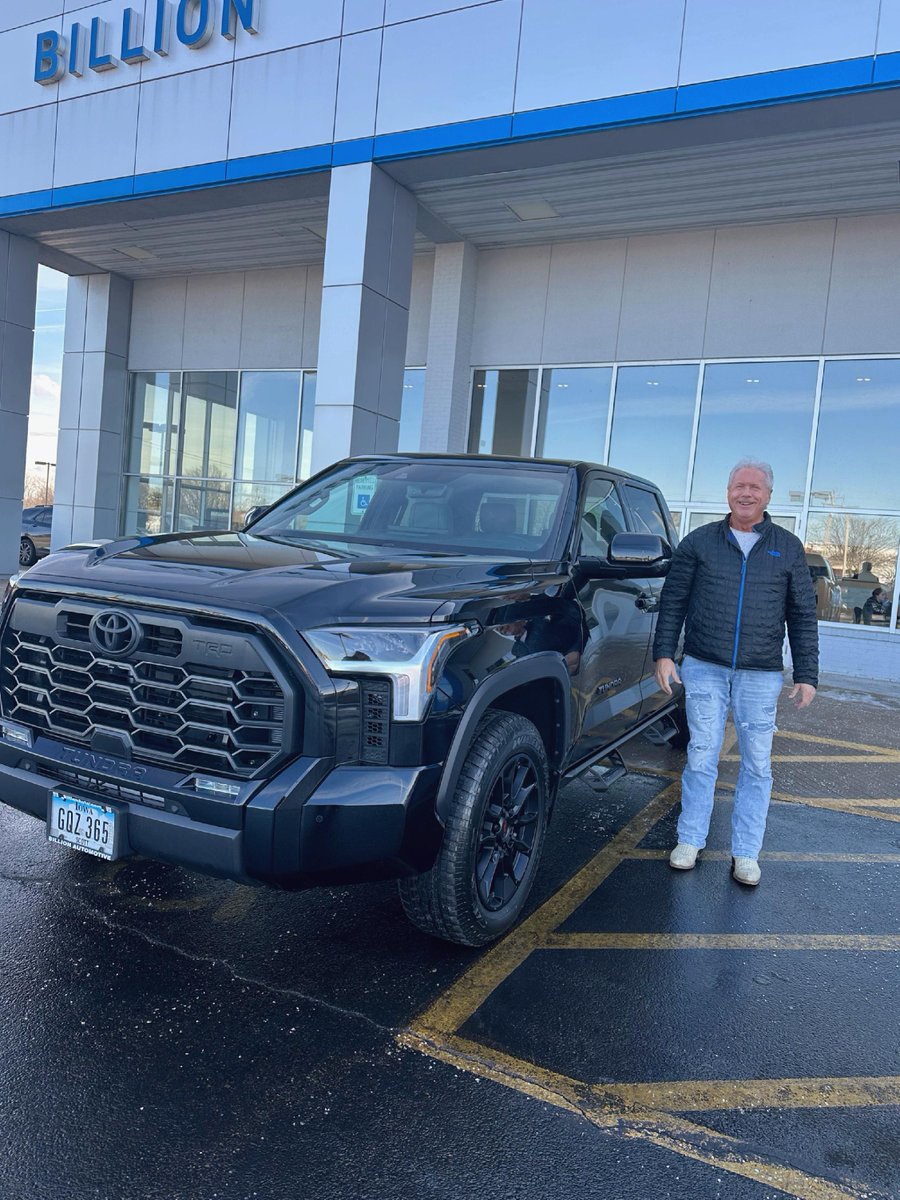 billiontoyota's tweet photo. 🚗✨ Huge congratulations to Gary on his brand-new 2025 Toyota Tundra Limited! 🎉🎊 Shoutout to Erin for making this happen! Thank you, Gary! Enjoy the new ride! 🚙💨 https://t.co/b0tIghjuPn