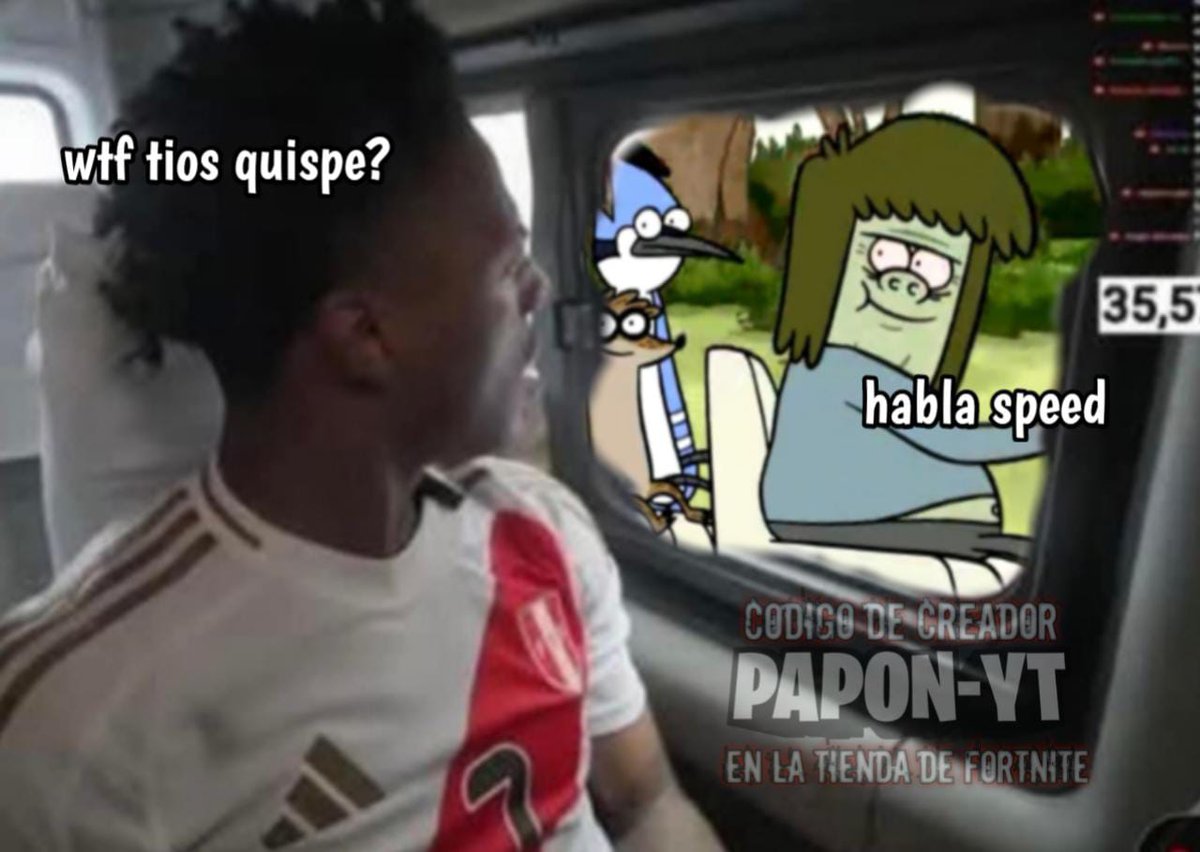 #SpeedenPeru #irl #meme 
El tio quispe conocio a speed gaaa