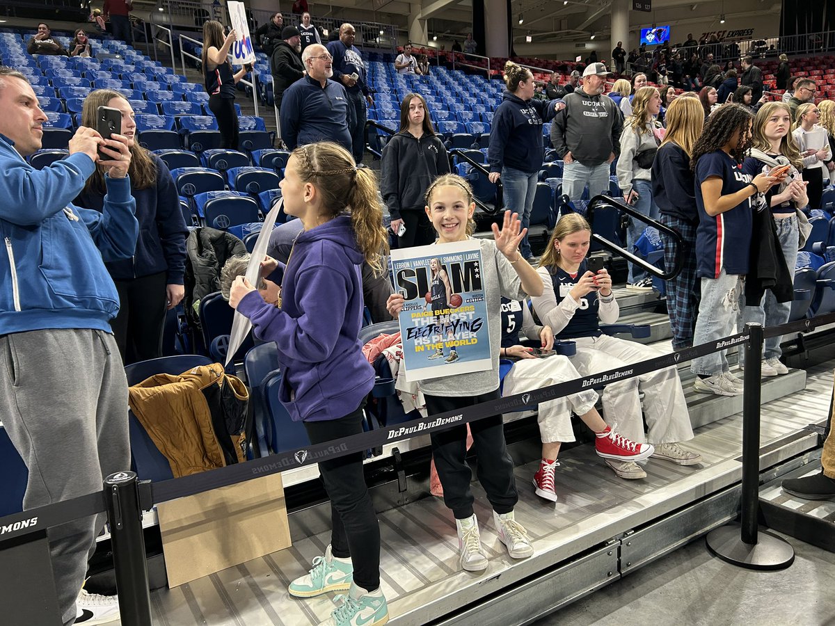 Allen Bestwick (@allenbestwick) on Twitter photo Doors open for <a href="/UConnWBB/">UConn Women’s Basketball</a> game … fans rush in with signs, shirts, and huge smiles. Record crowd expected tonight <a href="/DePaulWBBHoops/">DePaul Women's Basketball</a> - TV on <a href="/SNYtv/">SNY</a> <a href="/SNYUConn/">UConn on SNY</a> Out of area stream on foxsports.com. Doors open for <a href="/UConnWBB/">UConn Women’s Basketball</a> game … fans rush in with signs, shirts, and huge smiles. Record crowd expected tonight <a href="/DePaulWBBHoops/">DePaul Women's Basketball</a> - TV on <a href="/SNYtv/">SNY</a> <a href="/SNYUConn/">UConn on SNY</a> Out of area stream on foxsports.com.