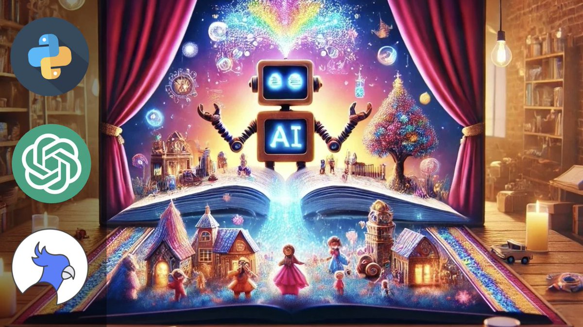 BandeDeCodeurs's tweet photo. Je génère des histoires vidéos avec l'#IA et la #programmation 

https://t.co/UOvA2683kF

#python #amazonPolly #chatGPT #dalle #moviePy https://t.co/hfDTUInWva