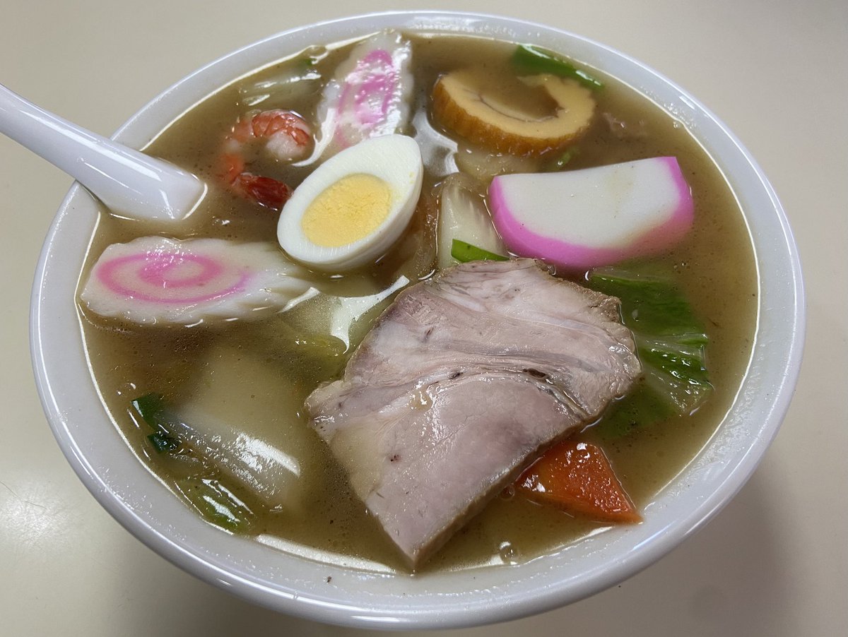 エビやきめし&amp;五目そば
#新華楼