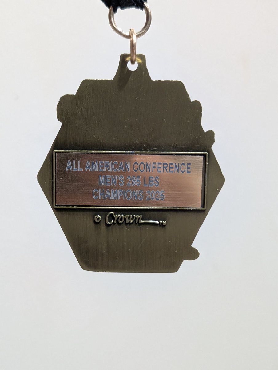Just won the All-American Conference Wrestling District Championship! 🏆💪Proud to bring this title home!