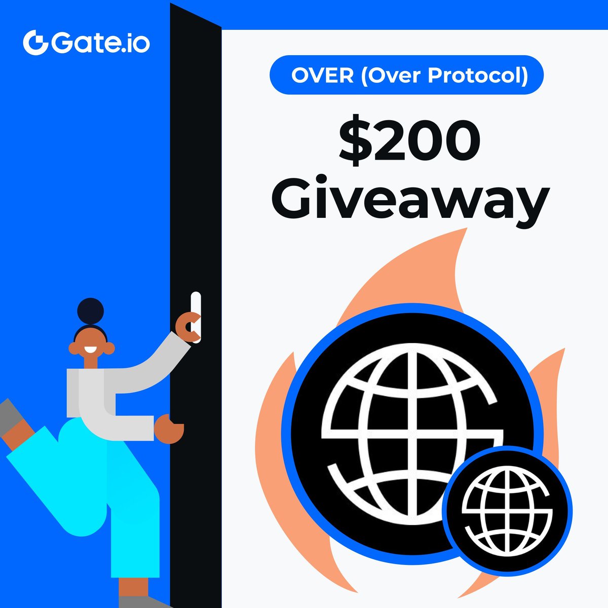 🚀 Gate.io X <a href="/overprotocol/">Over Protocol🌐 | Validate-to-Earn</a> giveaway is coming now!

Join to share a $200 reward in $OVER!

💰 20 winners * $10 OVER each
☑️Follow @gate_io &amp; <a href="/overprotocol/">Over Protocol🌐 | Validate-to-Earn</a>
☑️RT, Like &amp; tag 3 friends

New Users: Register on #Gateio to share $1,000 futures voucher: