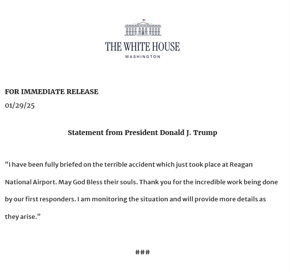 Republicans's tweet photo. Statement from President Trump: https://t.co/Lx8eKJsU9X
