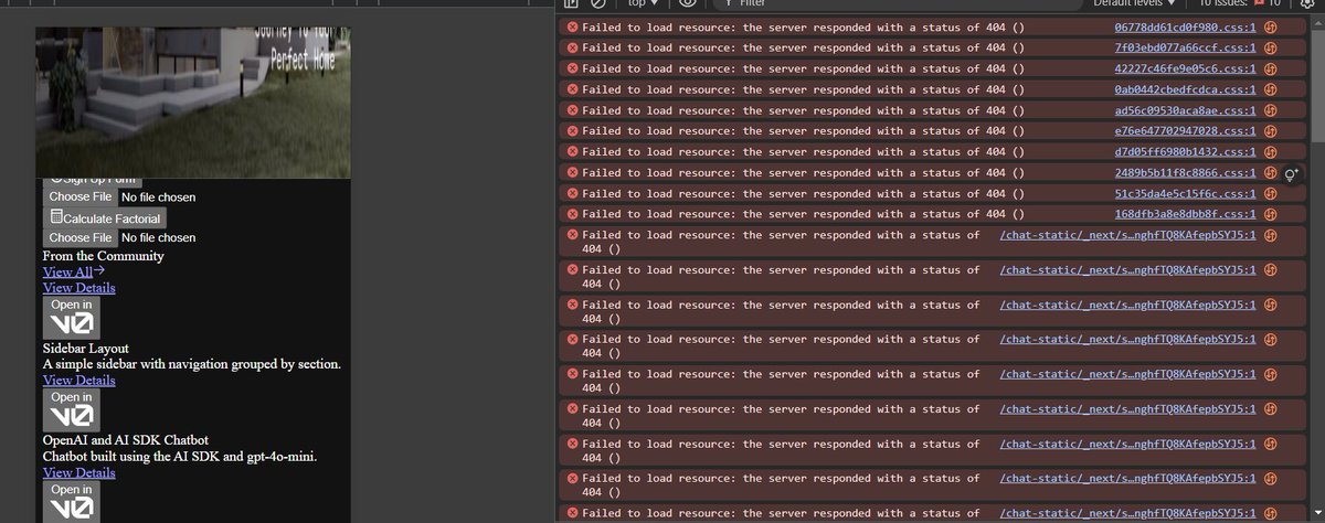 HarshDoesDev's tweet image. just me or is the css returning 404 on v0.dev

@vercel @v0