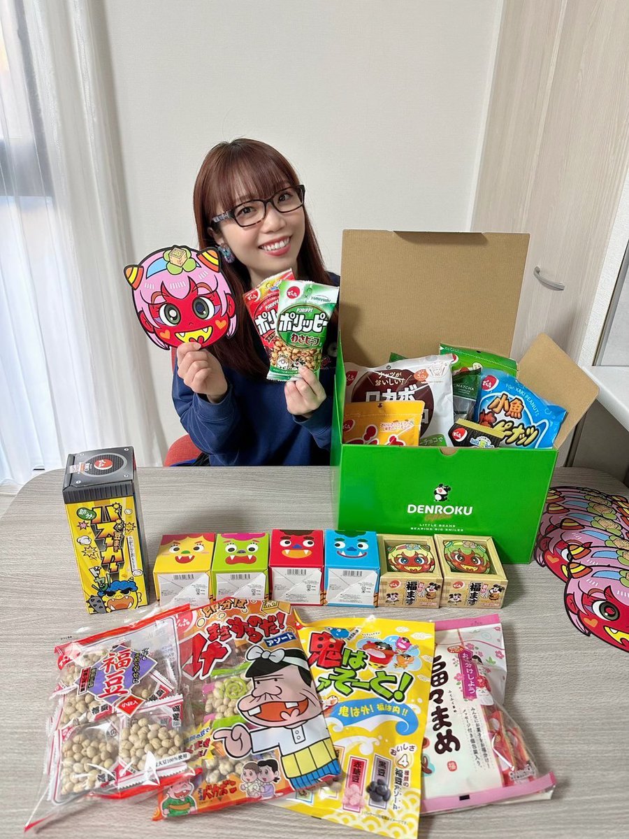 ポリッピーのCMをさせていただいている 「でん六」さんの豆菓子