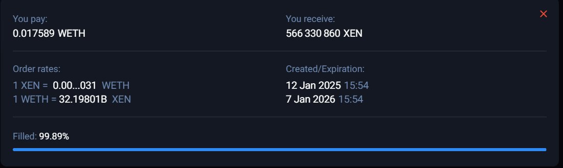 0xExecute's tweet photo. #LIMITORDERKING
#XEN
$XEN https://t.co/rCbRFAldtG
