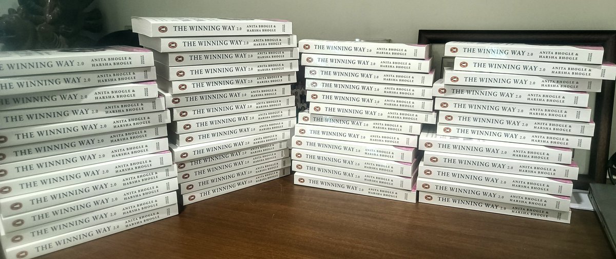 Harsha Bhogle (@bhogleharsha) on Twitter photo Signing copies of #TheWinningWay almost 14 years after <a href="/BhogleAnita/">Anita Bhogle</a> and I first wrote it and 8 years after 2.0 was done. Deeply satisfying to see it coming close to hitting 150k copies. Signing copies of #TheWinningWay almost 14 years after <a href="/BhogleAnita/">Anita Bhogle</a> and I first wrote it and 8 years after 2.0 was done. Deeply satisfying to see it coming close to hitting 150k copies.