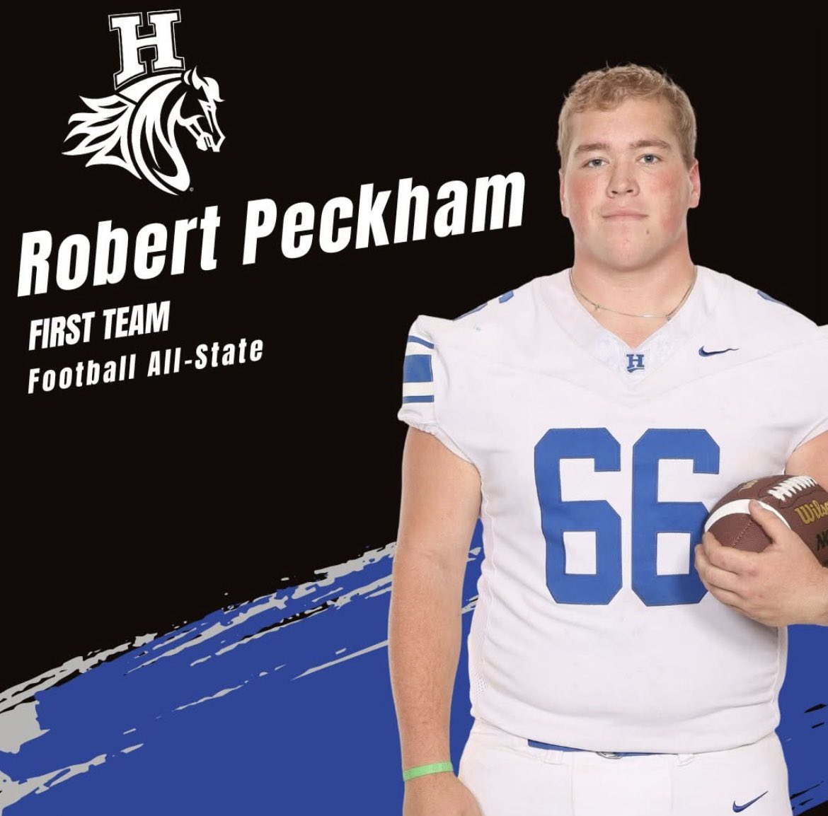 Blessed to be the first player from Horseheads to earn first team!!!