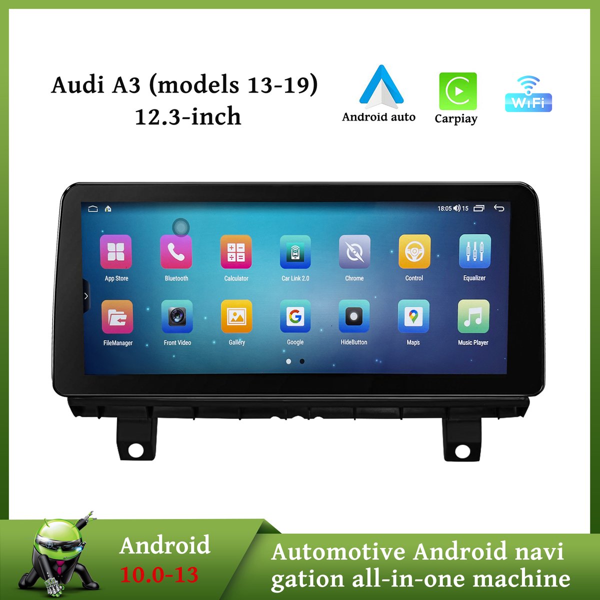 alexroundstar's tweet image. Audi A3 (2013 - 2019) car stereo CarPlay multimedia #autonavigation #carstereo #cars