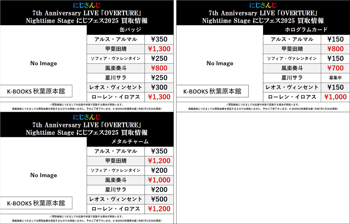 にじさんじ OVERTURE 缶バッジ はこ 甲斐田晴