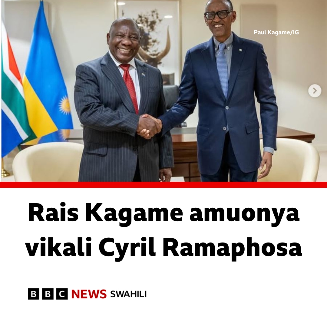 Rais Paul Kagame amjibu Rais Cyril Ramaphosa na kuashiria mzozo mbaya wa kidiplomasia kati ya Afrika Kusini na Rwanda. 
bbc.in/3CxRxQX