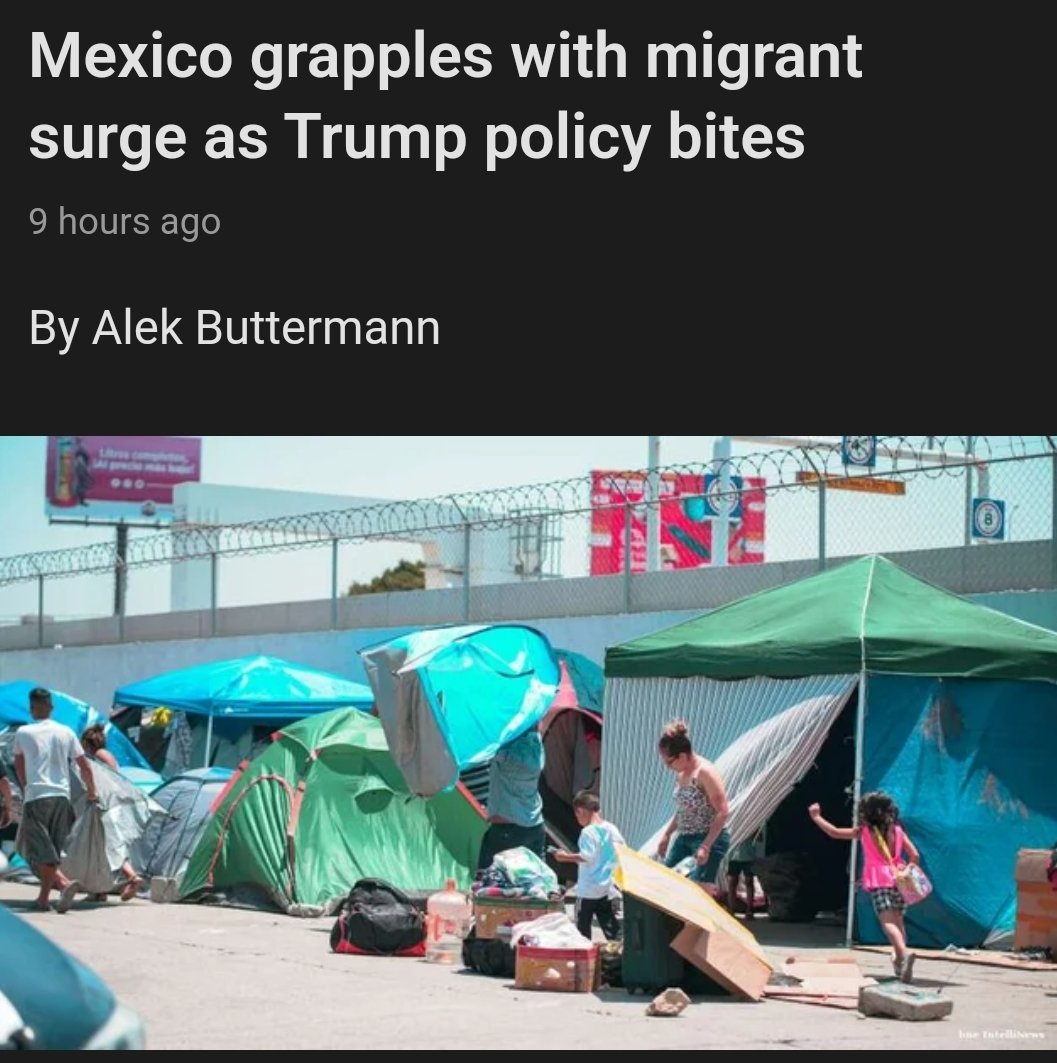 Well, looks like Trump's immigration policies are making Mexico great again by turning it into a waiting room for rejected asylum seekers. Who knew he had a talent making Mexico great again?🤣😂