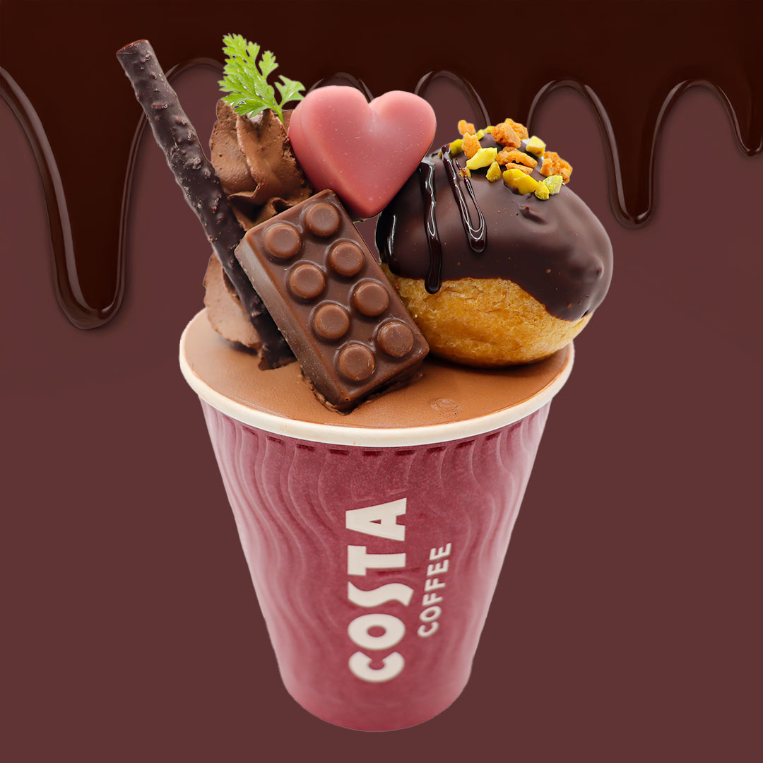 バレンタイン にもぴったり！ ハートのホットチョコレートドリンク