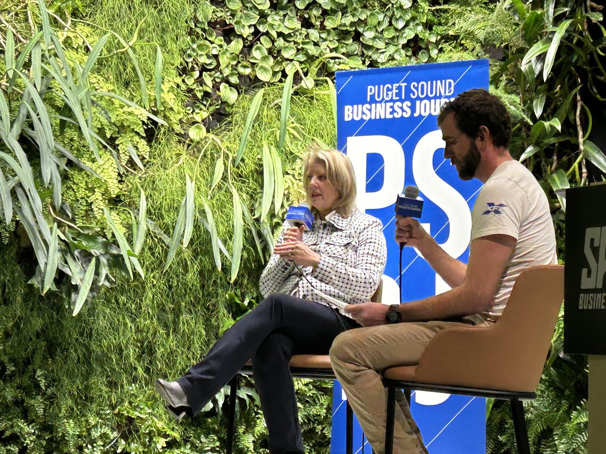 Great conversation with Beth Knox, CEO of the Seattle Sports Commission about World Cup 2026 in Seattle ⁦<a href="/PSBJ/">Puget Sound Business Journal</a>⁩ Sports Business Forum