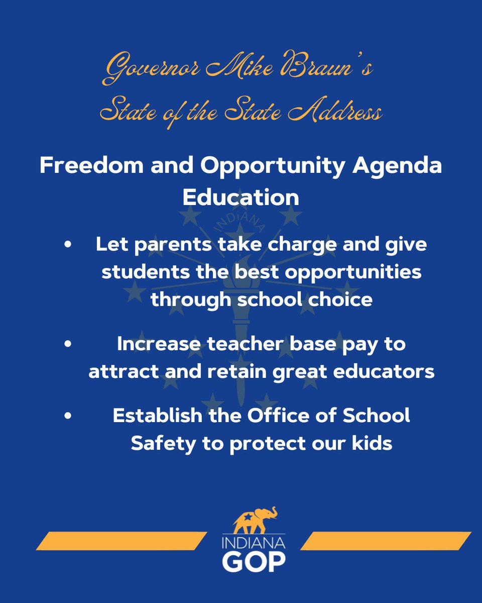 Governor Braun will empower parents, attract and retain teachers, and keep our kids safe. #INSOTS