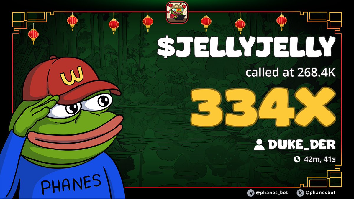 cruptosus's tweet photo. NOW AT 334X GET IN THE TG FOR THESE CALLS

$JELLYJELLY
FeR8VBqNRSUD5NtXAj2n3j1dAHkZHfyDktKuLXD4pump https://t.co/z4Bg4YxFF8