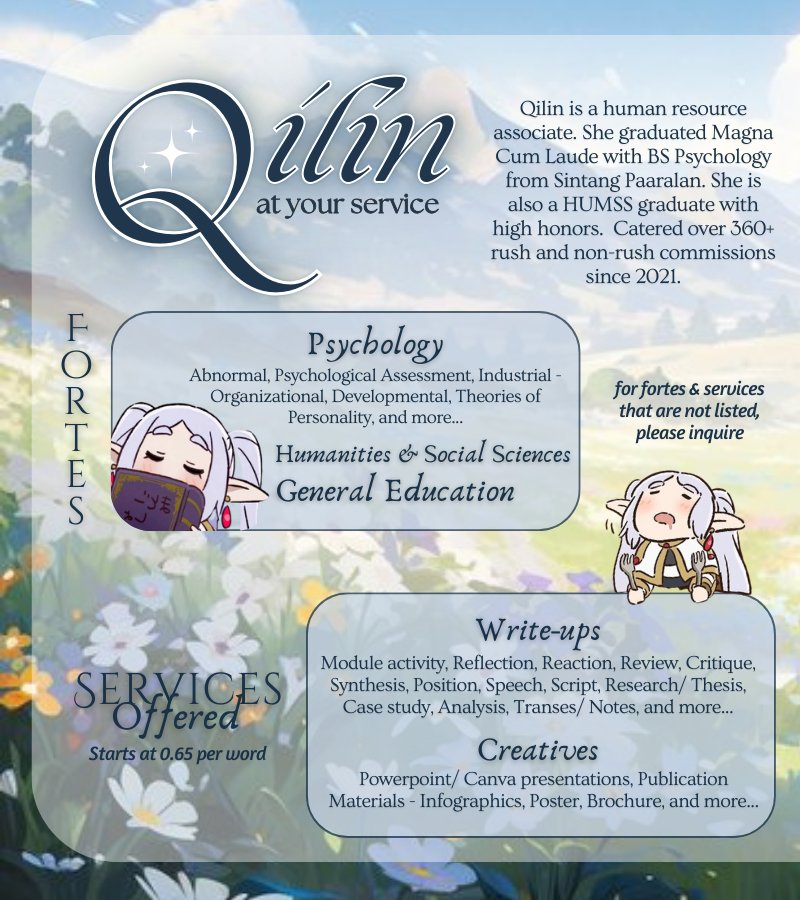 Qilin✨OPEN | psych graduate tweet media
