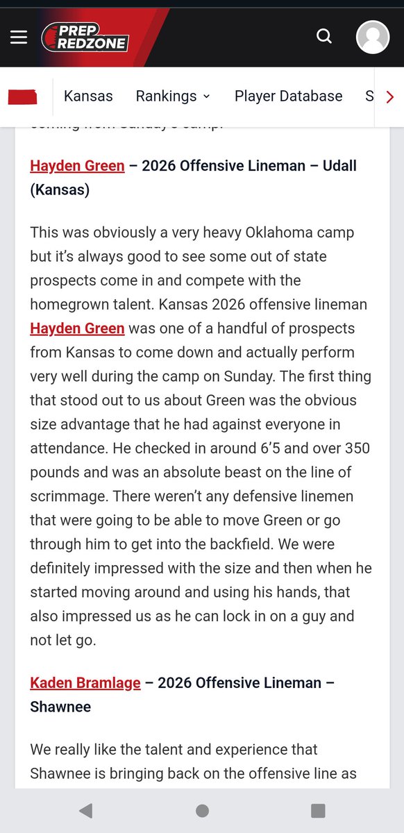 Thank you <a href="/PrepRedzoneOK/">Prep Redzone Oklahoma</a> for the mention! Thank you <a href="/PRZMichaelK/">Michael Knight</a> great article!
@CoachSullyNCSA <a href="/Usd463/">Udall Eagles AD</a> <a href="/CoachSwanson48/">David Swanson</a> <a href="/PrepRedzoneKS/">Prep Redzone Kansas</a>