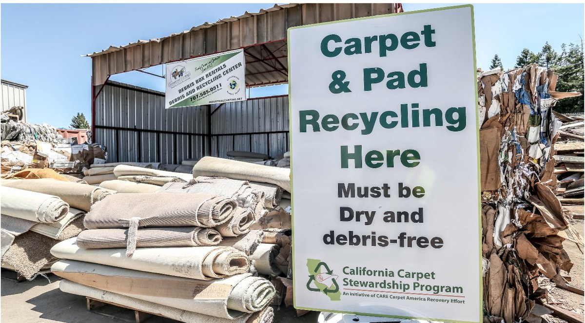 ♻️ Give your old carpet a new life! 🌎 Instead of trashing it, recycle it at Yolo County Central Landfill (44090 County Rd 28H, Woodland).

✔️ Keep it dry &amp; debris-free
✔️ Cut &amp; roll into sections
✔️ Roll the pad separately
Find more drop-off sites: carpetrecovery.org 🌿