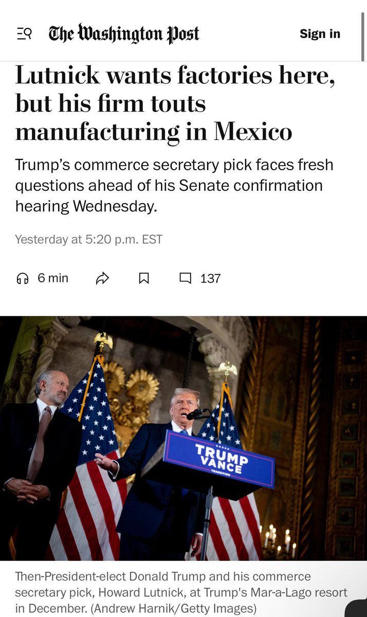 NearshoringP's tweet photo. Mr. Lutnick (@howardlutnick) chosen by @realDonaldTrump to run US Sec of Commerce is also benefiting from NearShoring

As Chairman of #Newmark, a world leader in commercial real estate services, he actively promotes US companies to efficiently &amp; securely relocate to Mexico! 🇲🇽🇺🇸 https://t.co/qKJO9hvdej