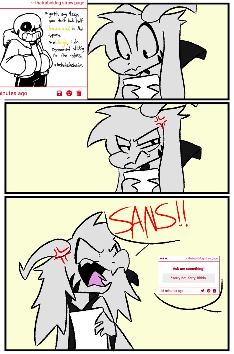Not the biggest fan of Sans's puns

#AsrielDreemurr #undertale #SansUndertale
