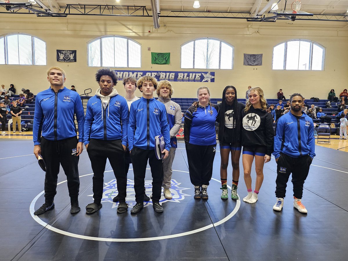 HHSBigBlueAD's tweet photo. Senior night for our BIG BLUE wrestlers. A huge thank you to this group as they have truly rejuvenated the program and have left a lasting impact! https://t.co/hSVrFpCbE0