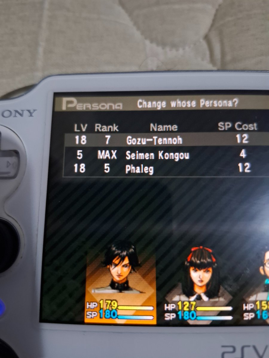 as 3 personalidades: Seimen, Gozu e Phaleg