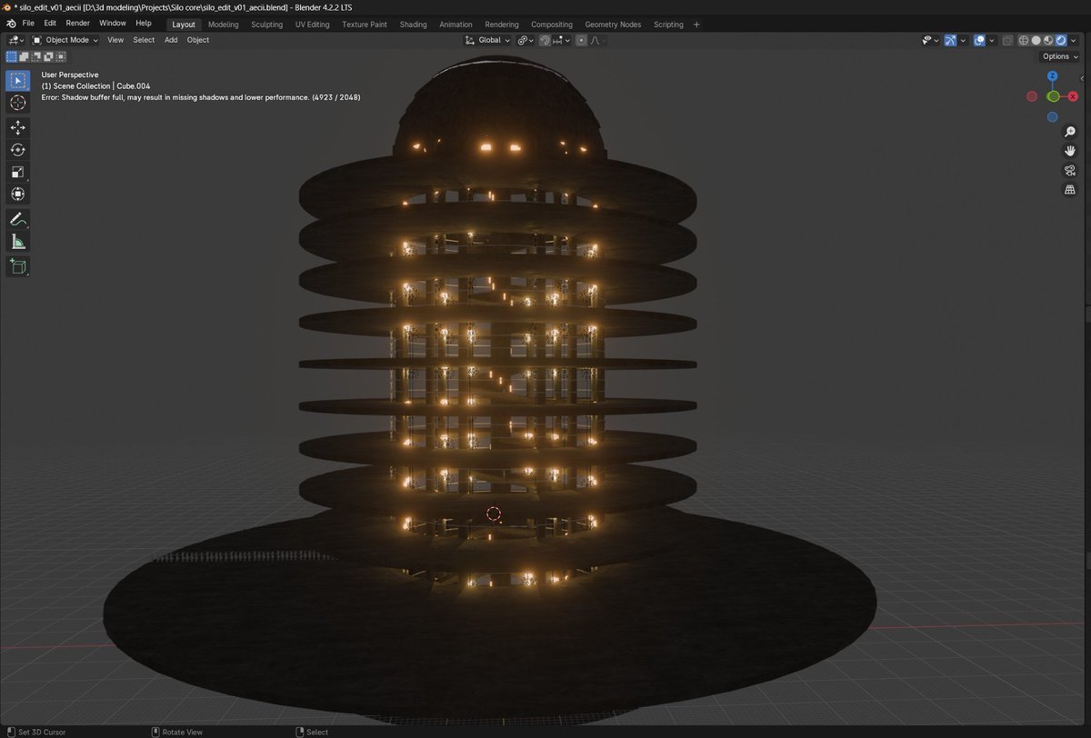aecii_3d's tweet photo. Been working on a little big project lately. Recreating the Silo from apple TV series all in #blender3d with a few creative liberties here and there. Looking forward to having that world up and running in #VRChat  soon.  #waterwolf https://t.co/NxiybSN6sE