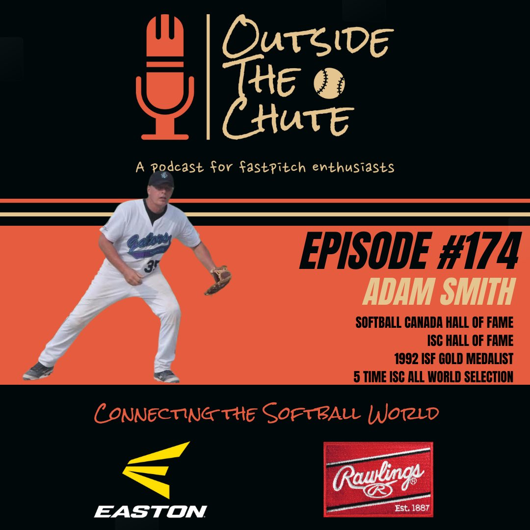 Outside The Chute (@outsidethechute) on Twitter photo 🚨 EPISODE ANNOUNCEMENT 🚨
Tune in this Monday as we sat down and chatted with <a href="/SoftballCanada/">Softball Canada</a> and <a href="/ISCFastpitch/">ISCFastpitch</a> Hall of Famer, the one and only, Adam Smith!
Such a great chat with one of the best 2nd basemen to ever play the game.
Don’t miss it! 🚨 EPISODE ANNOUNCEMENT 🚨
Tune in this Monday as we sat down and chatted with <a href="/SoftballCanada/">Softball Canada</a> and <a href="/ISCFastpitch/">ISCFastpitch</a> Hall of Famer, the one and only, Adam Smith!
Such a great chat with one of the best 2nd basemen to ever play the game.
Don’t miss it!