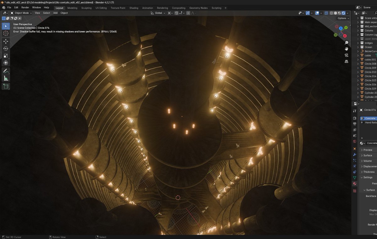 aecii_3d's tweet photo. More work in progress pictures of the Silo recreation.    #blender3d #VRChat #waterwolf https://t.co/qUAoVs9phK