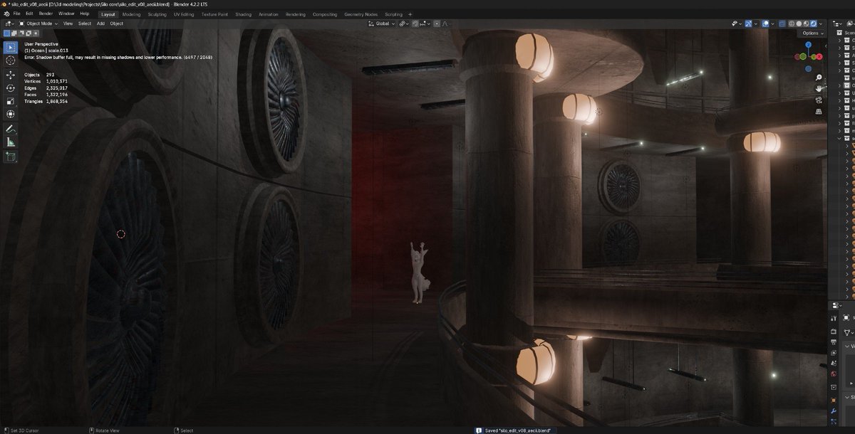 aecii_3d's tweet photo. More work in progress pictures of the Silo recreation.    #blender3d #VRChat #waterwolf https://t.co/qUAoVs9phK