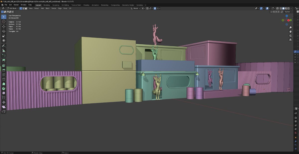 aecii_3d's tweet photo. I absolutely enjoyed watching this show together.  Can't wait to watch the next season in here. :3   More work in progress pictures of the Silo recreation.   #blender3d #VRChat #waterwolf https://t.co/AEO7GOwNuw