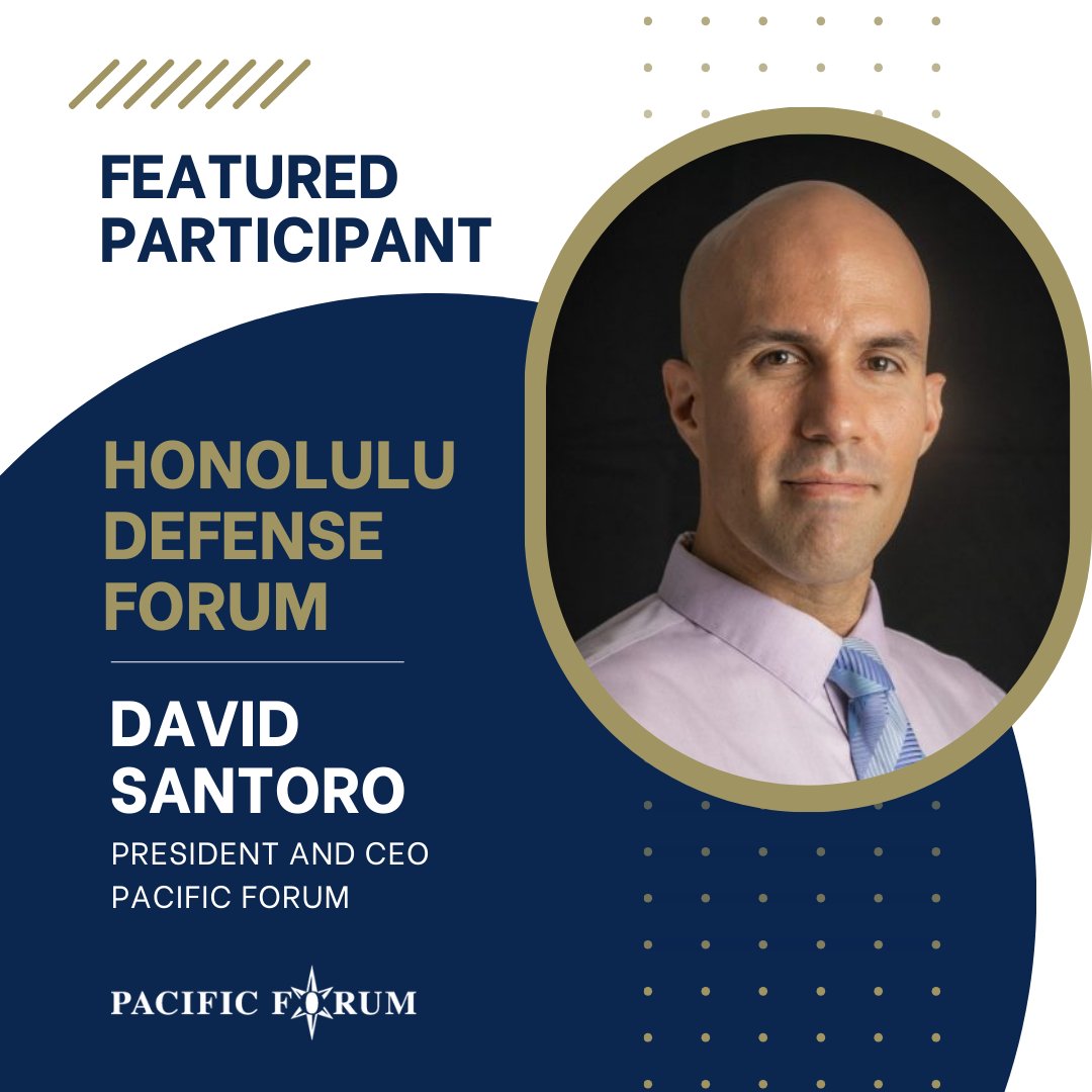 PacificForum's tweet photo. @DavidSantoro1, President & CEO of #PacificForum, joins #HDF2025! 🌏⚡
A leading voice on #greatpower competition & #deterrence, his work spans #China’s role in #nuclearmultipolarity & strategic dialogues worldwide.
🔗 Details: https://t.co/pLkHe9Sbes
#NationalSecurity https://t.co/ZprmOzeiKm
