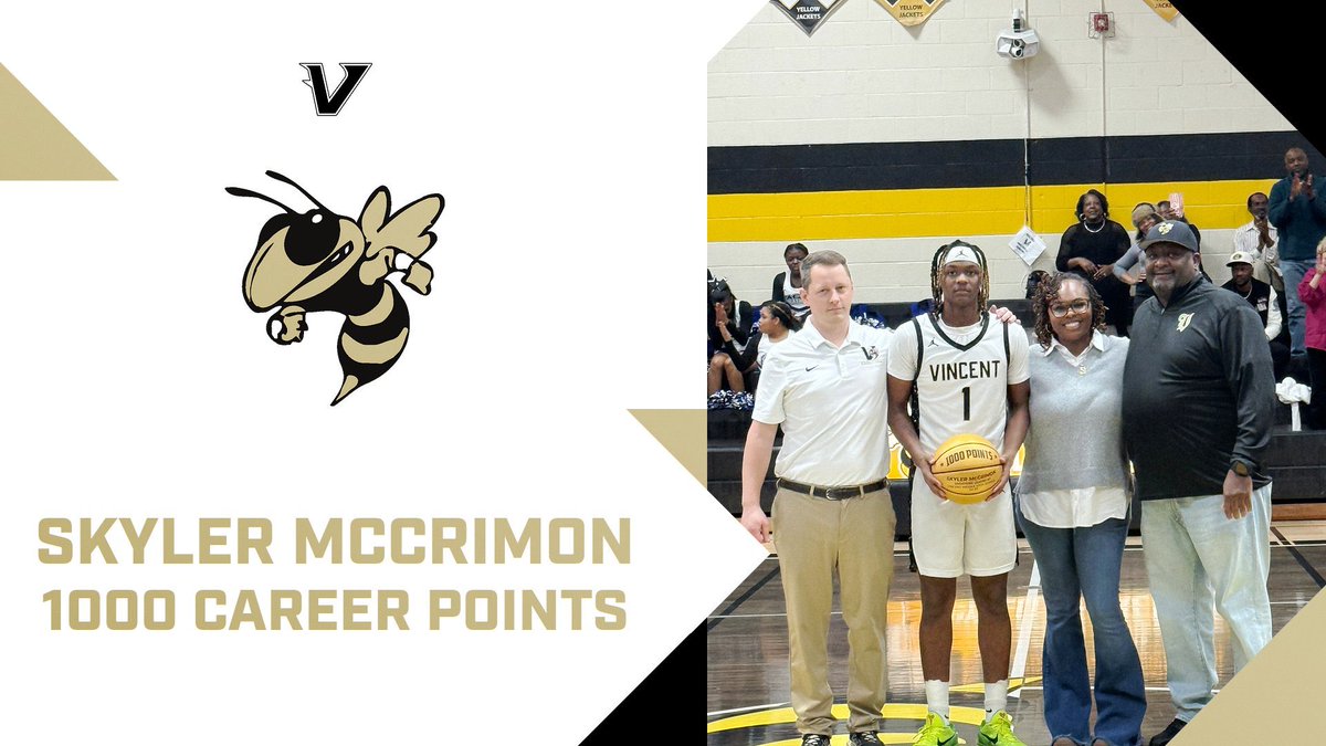 VMHSJacketHoops's tweet image. HUGE congratulations to Skyler McCrimon on scoring his 1000th career point in today’s game!