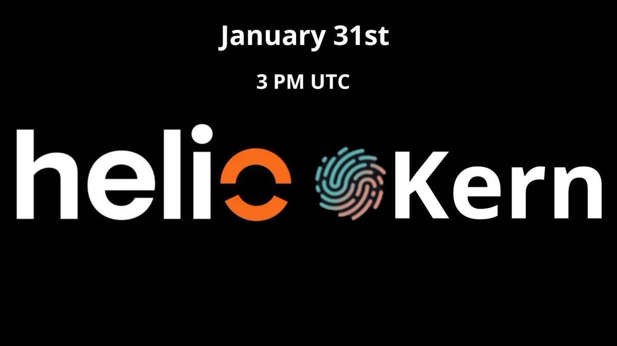 Kernprotocolmod's tweet image. 🗓️The Kern Protocol presale opens on January 31st at 3 PM UTC using @helio_pay

⚠️Stay tuned!!!

@KernProtocol