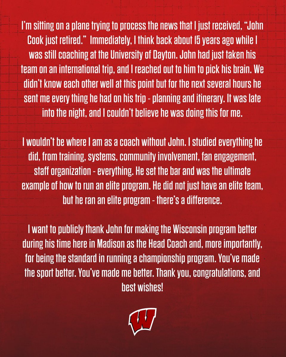 Thoughts on John Cook retiring. Consistent excellence!
