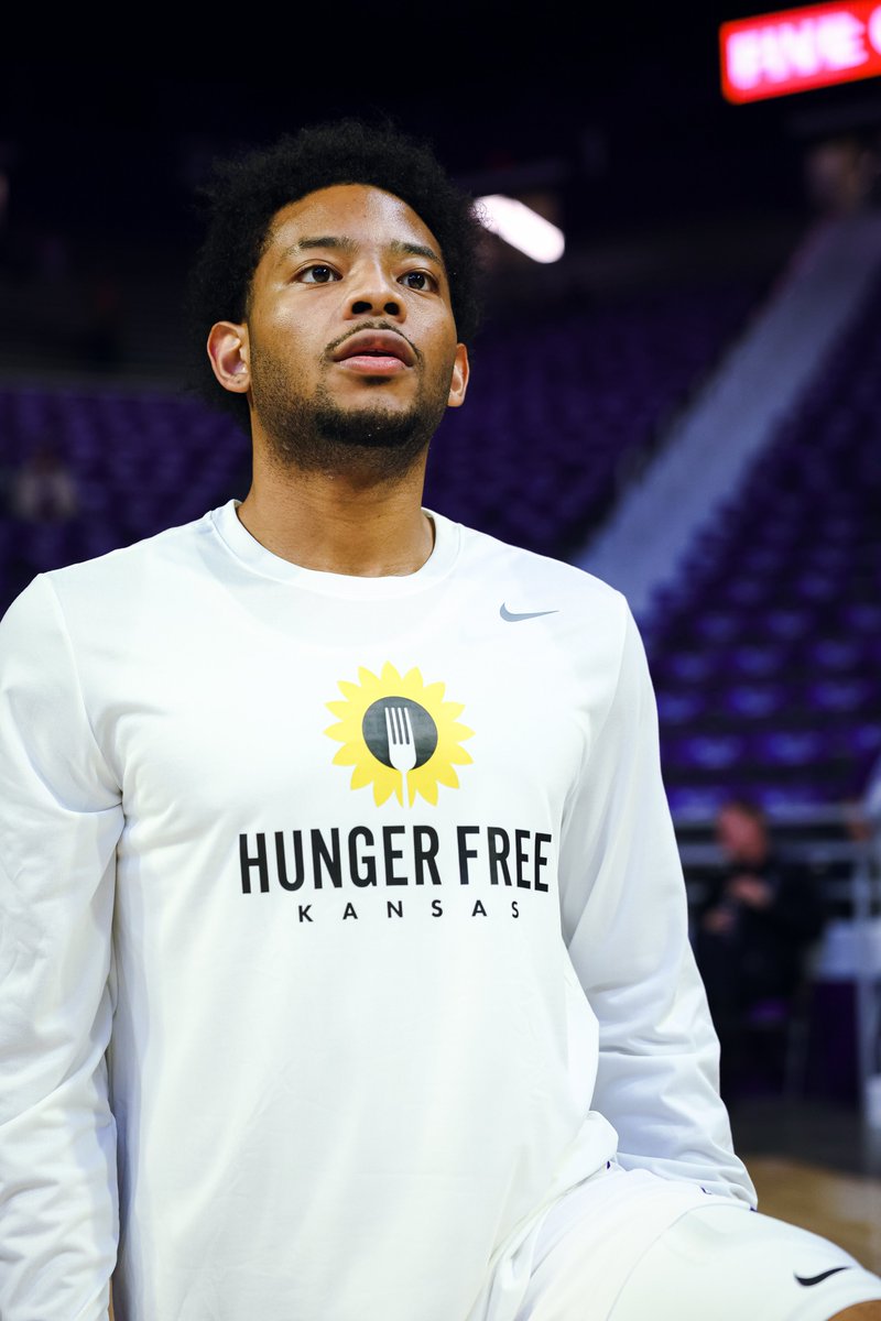 The partners of Hunger Free Kansas believe by working together, we can ensure no Kansans goes hungry. Tonight, your Wildcats basketball team is wearing special Hunger Free Kansas warmup shirts to support this effort and end hunger in our state. Learn more about this effort at