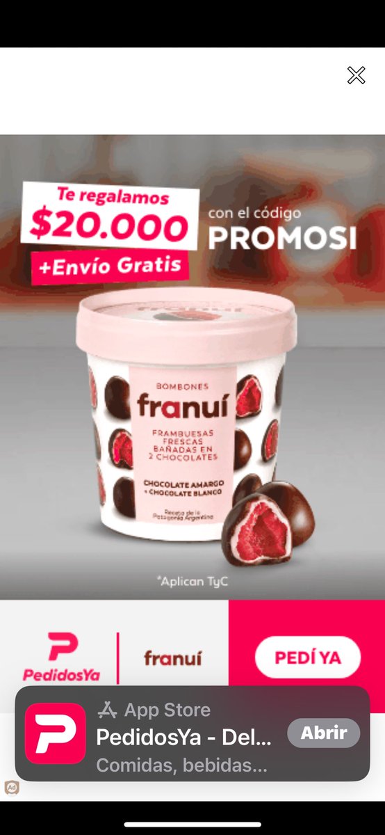 Maryborro's tweet photo. @pedidosya  Que pasa que no puedo usar estas promociones?? https://t.co/qf0c5ch89l