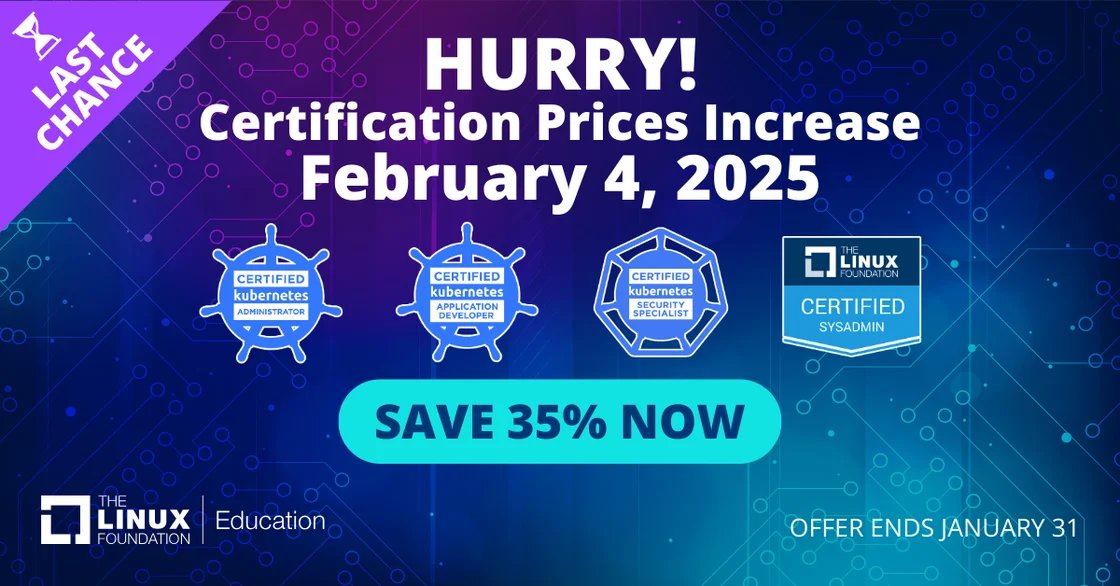 ShopTechxyz's tweet photo. Use code JANUARY25 @ checkout!

Offer Ends Jan 31, 2025

▶️ https://t.co/u6s0GFmnFo

#Linux #Certification #TechCareer #Technology #Tech #TechSales #Bootcamp #Education #Elearning #Learning #Training #ITTraining #ITCourses #SystemAdministration #Blockchain #CloudComputing #Cyber https://t.co/3SDYwn7Ab9