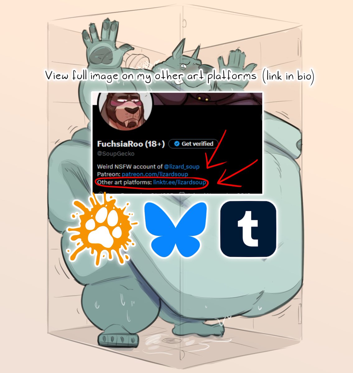 how'd he even manage to squeeze in there? -expired patreon weekly